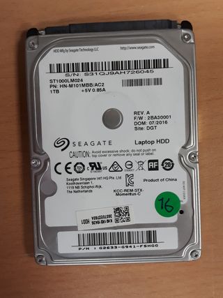 Disco duro Seagate 1Tb 2,5"