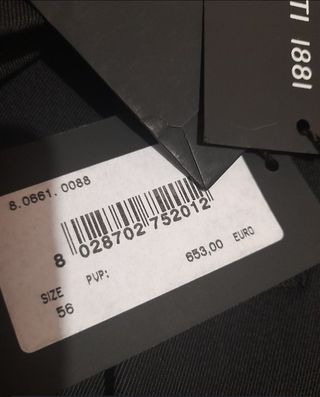 A ESTRENAR ABRIGO NEGRO HOMBRE CERRUTI