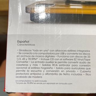 Tocadiscos Vinilo ION AUDIO MAX LP