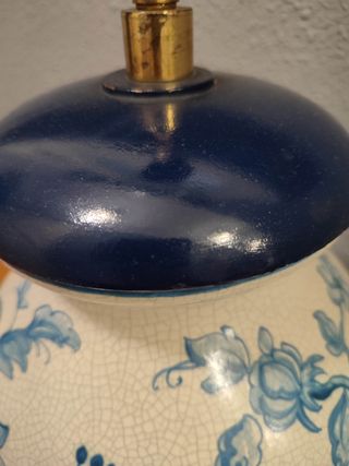 tibor pareja de tibores lámpara cerámica vintage