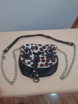 Bolso piel y pelo