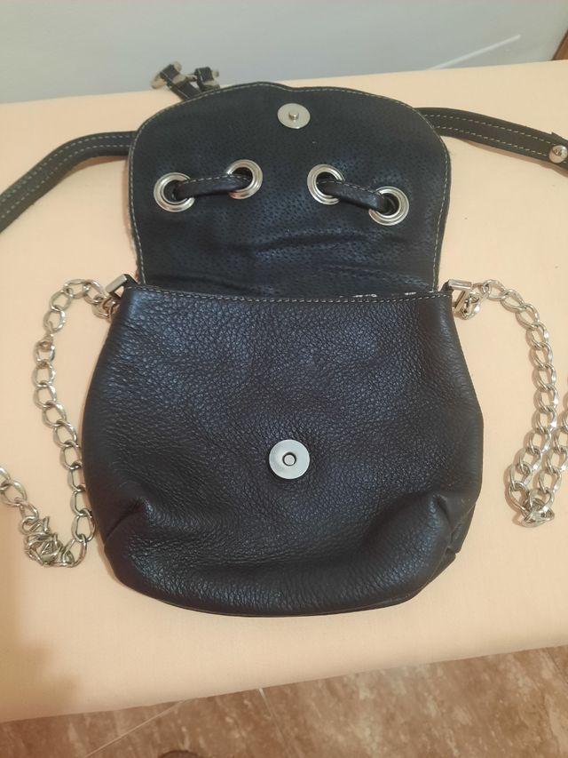 Bolso piel y pelo