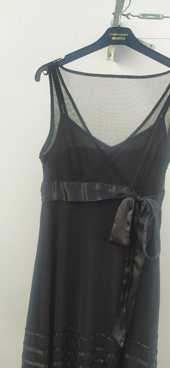 vestido elastico con pedrería, talla XL/ 42