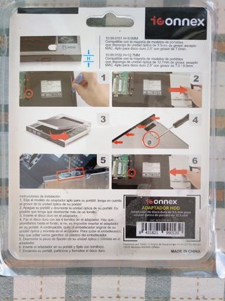 Adaptador SATA Disco duro- DVD