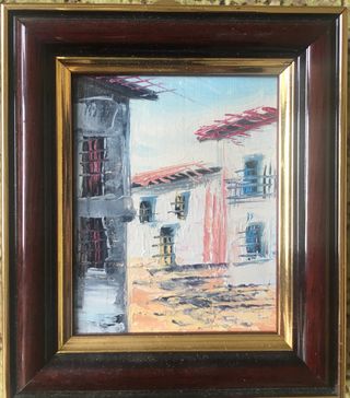 Seis mini cuadros óleo (paisajes)