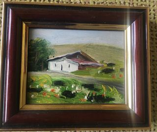 Seis mini cuadros óleo (paisajes)