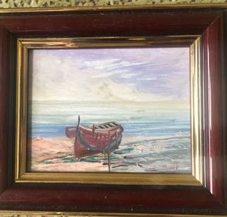 3 mini cuadros óleo (marinas)