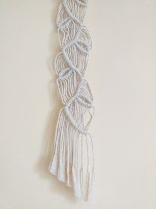 Arazzo macrame handmade fatto a mano Foglie Boho