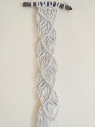 Arazzo macrame handmade fatto a mano Foglie Boho