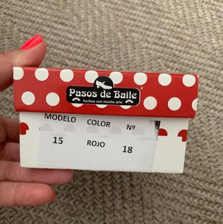 Zapatos flamenca niña rojos