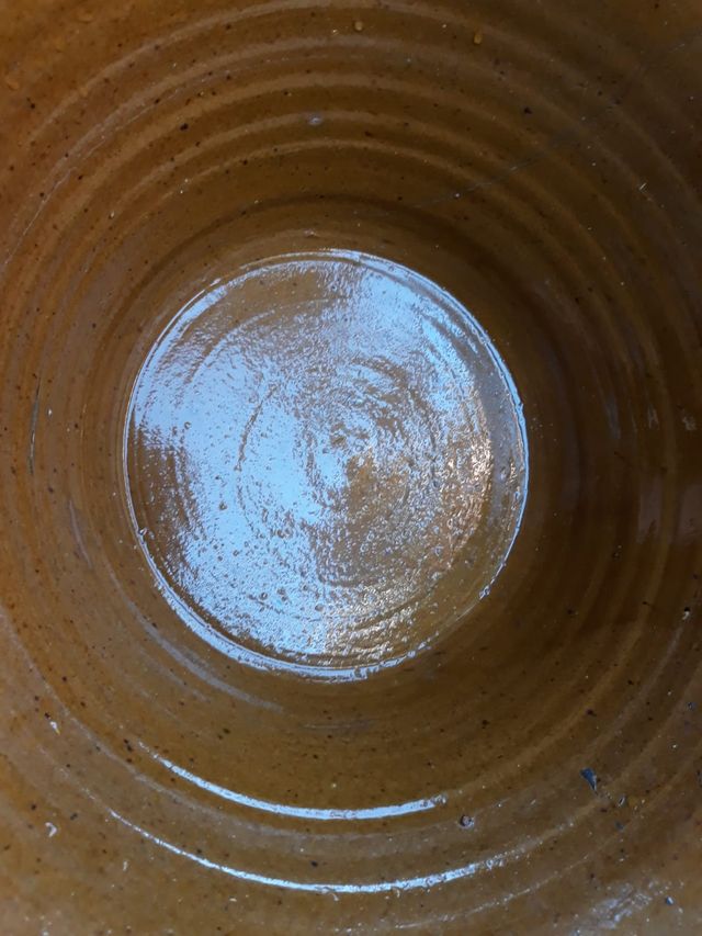 Gibrell de ceràmica vidriada antic.