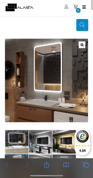 Espejo led de baño - Antivaho