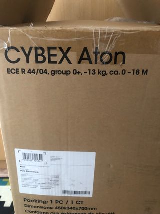 Silla coche CYBEX Aton + base isofix