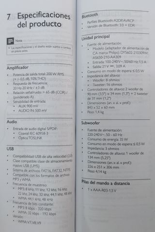 Barra de sonido PHILIPS HTL3140B