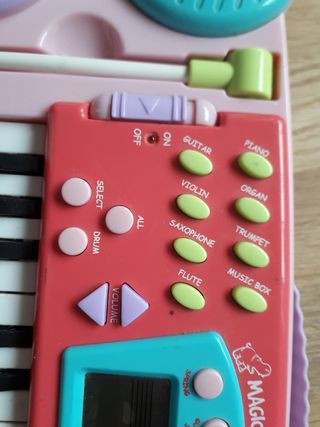 Teclado musical de Juguettos