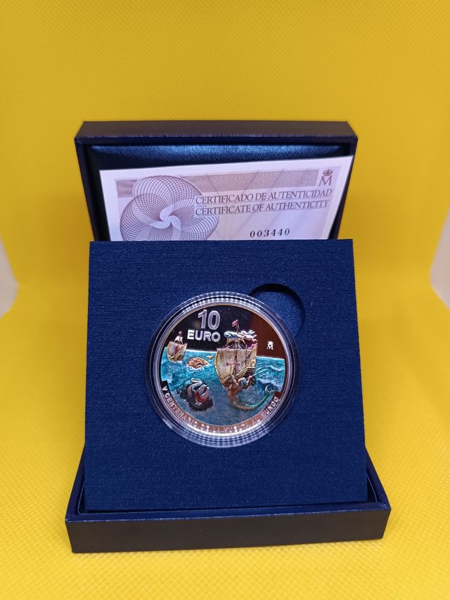 Moneda 10 euros plata España año 2020