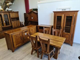 Mobili da soggiorno rustici in rovere massiccio