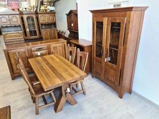 Mobili da soggiorno rustici in rovere massiccio