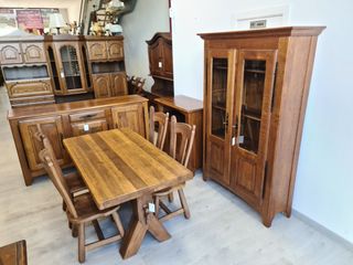 Mobili da soggiorno rustici in rovere massiccio