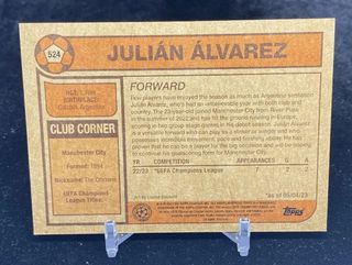 Julián Álvarez Rookie Topps Living set 