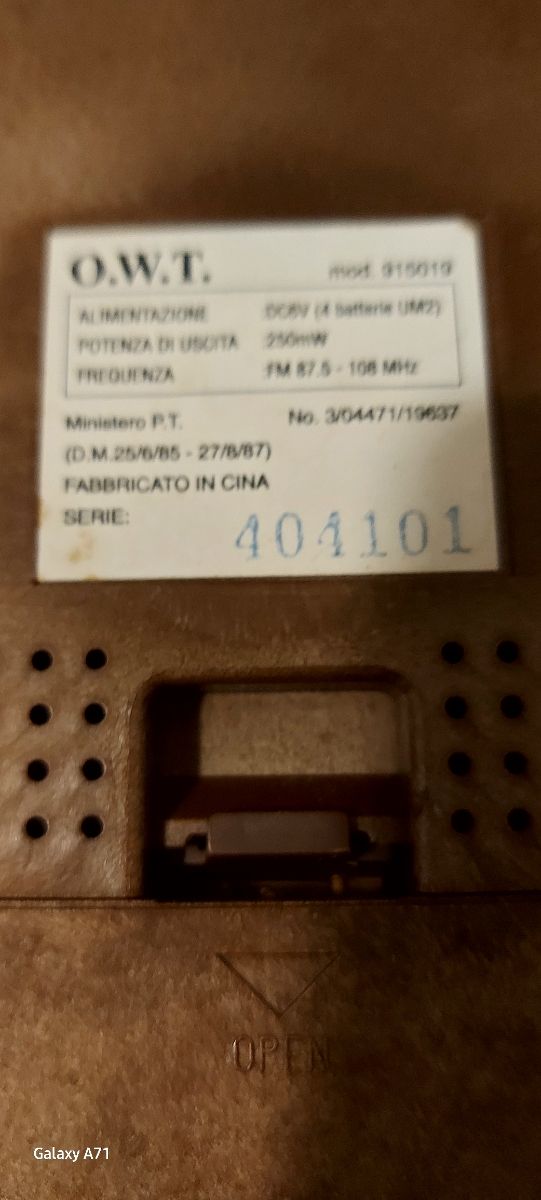 radio Charleston con presa