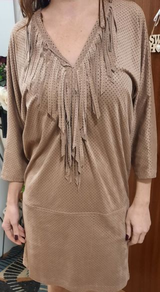 vestido casual teriayabar flecos OFERTA