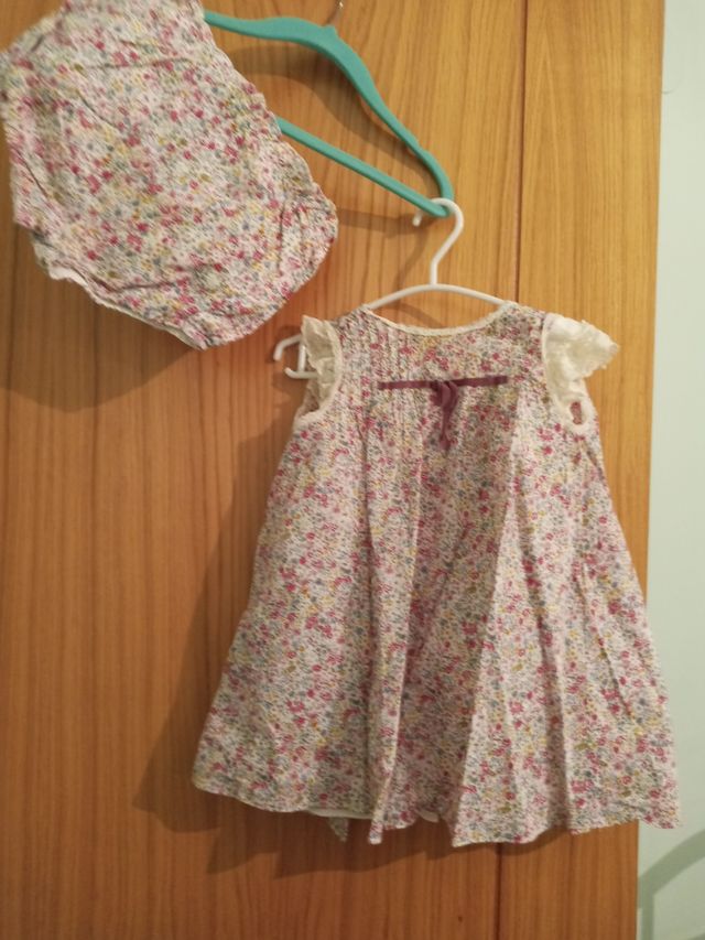 Vestido flores NANOS con chaqueta