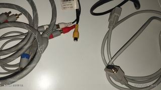 Cabo wii para tv e dois cabos vga em boas condicoe