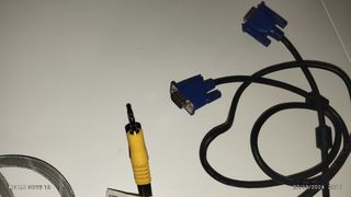 Cabo wii para tv e dois cabos vga em boas condicoe