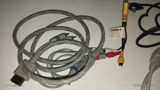 Cabo wii para tv e dois cabos vga em boas condicoe