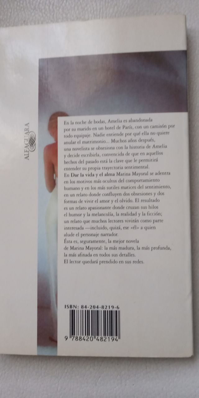 LIBRO DAR LA VIDA Y EL ALMA