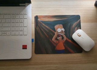 Almohadilla para ratón pc,dibujo de Bart Simpson.