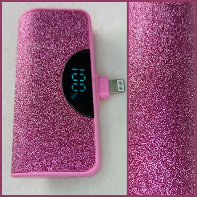Batería externa iPhone rosa brilli brilli