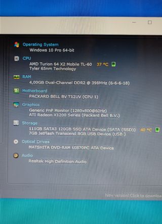 Portátil Packard Bell EasyNote