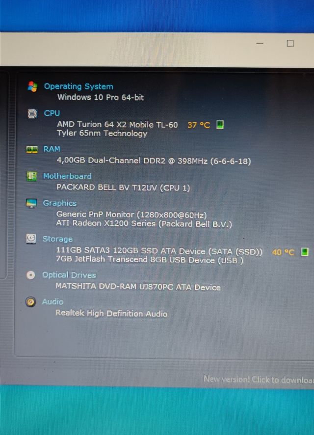 Portátil Packard Bell EasyNote