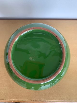 JARRON MACETA  TERRACOTA VERDE