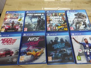 conjunto play+TV+juegos+accesorios