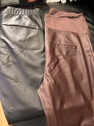 Pantalón de cuero premama