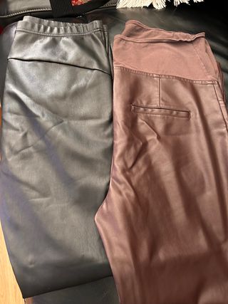 Pantalón de cuero premama