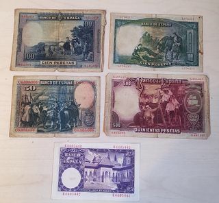 Lote billetes españoles