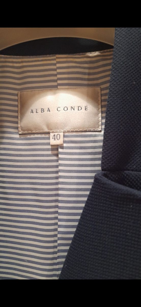 Americana cruzada mujer marino Alba Conde