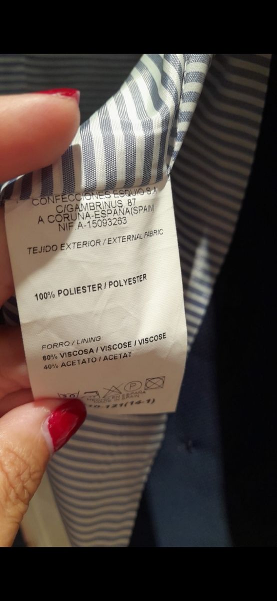 Americana cruzada mujer marino Alba Conde