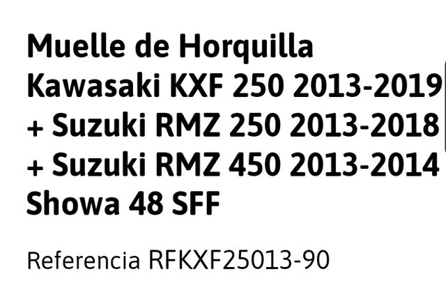 muelle olhins kawasaki/suzuki 2013/2019