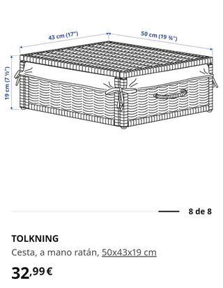 Cesta almacenaje Ikea