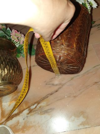 maceta de flores margaritas