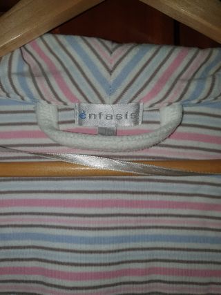 bata de enfasis blanca mujer talla m