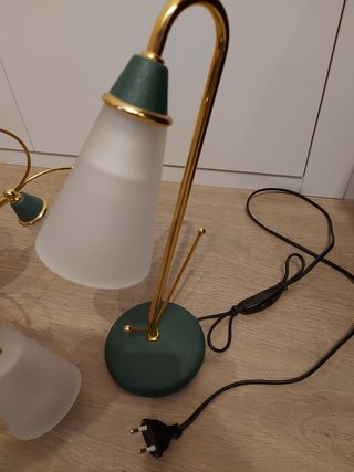 Lampara techo y mesillas