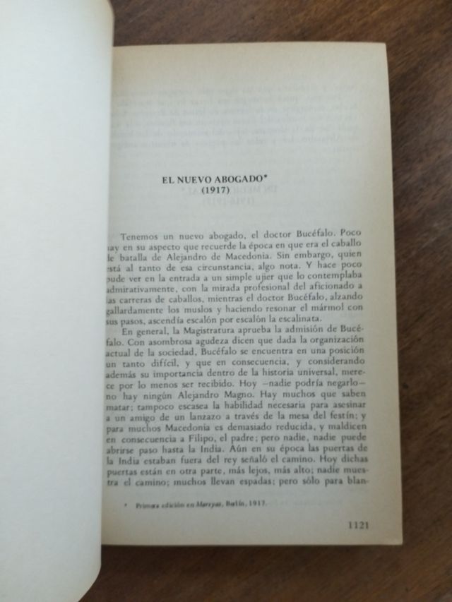 Frank Kafka, Obras completas. Tomo IV.