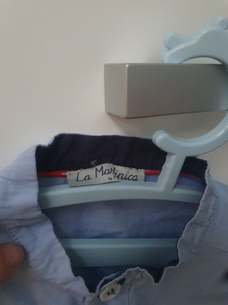 Camisa niño manga larga azul
