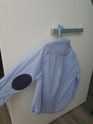 Camisa niño manga larga azul